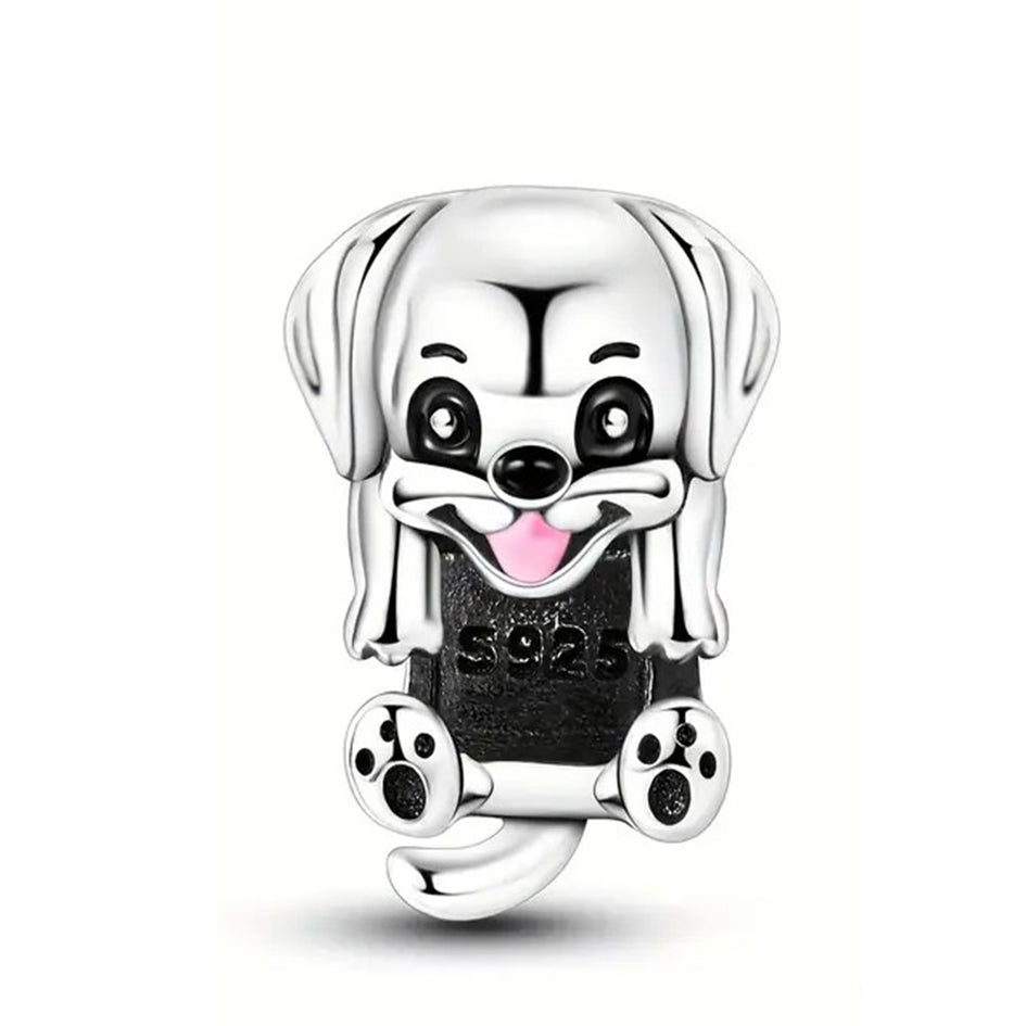 925 Sterling Silver Puppy Charm
