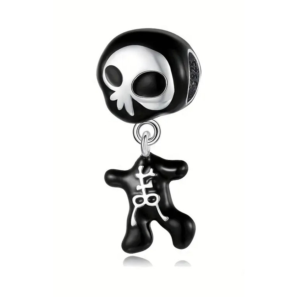 925 Sterling Silver Skeleton Charm