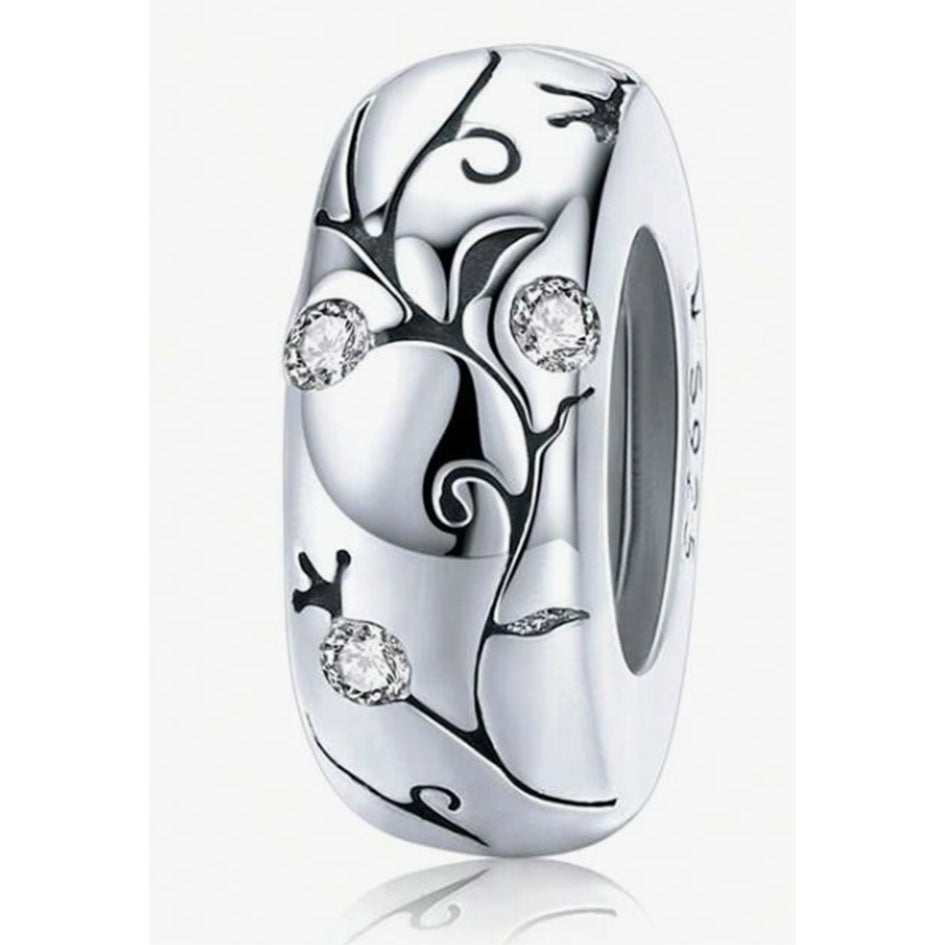 925 Sterling Silver Stopper with Vintage Pattern
