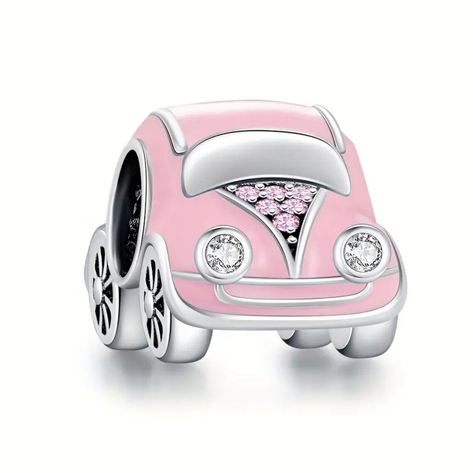 Pink Car with Cubic Zirconias