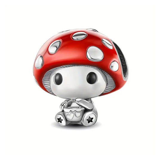 Red Baby Mushroom Charm