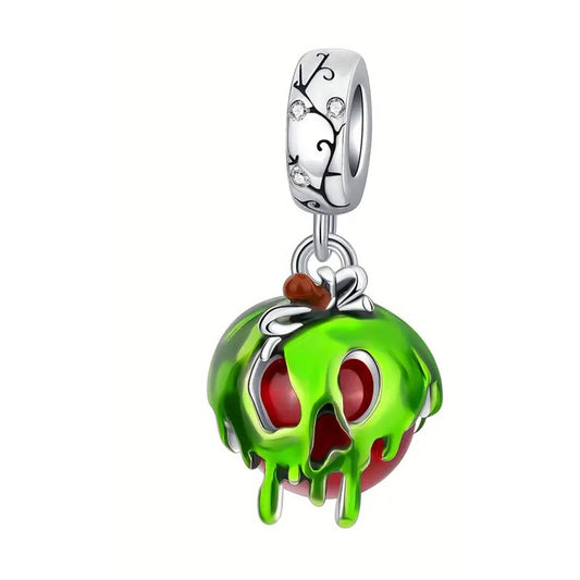 925 Sterling Silver Horror Apple Charm
