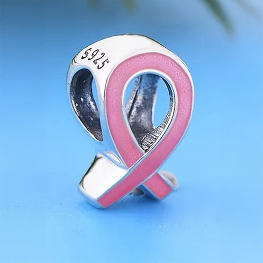 925 Sterling Silver Cancer Awareness Charm