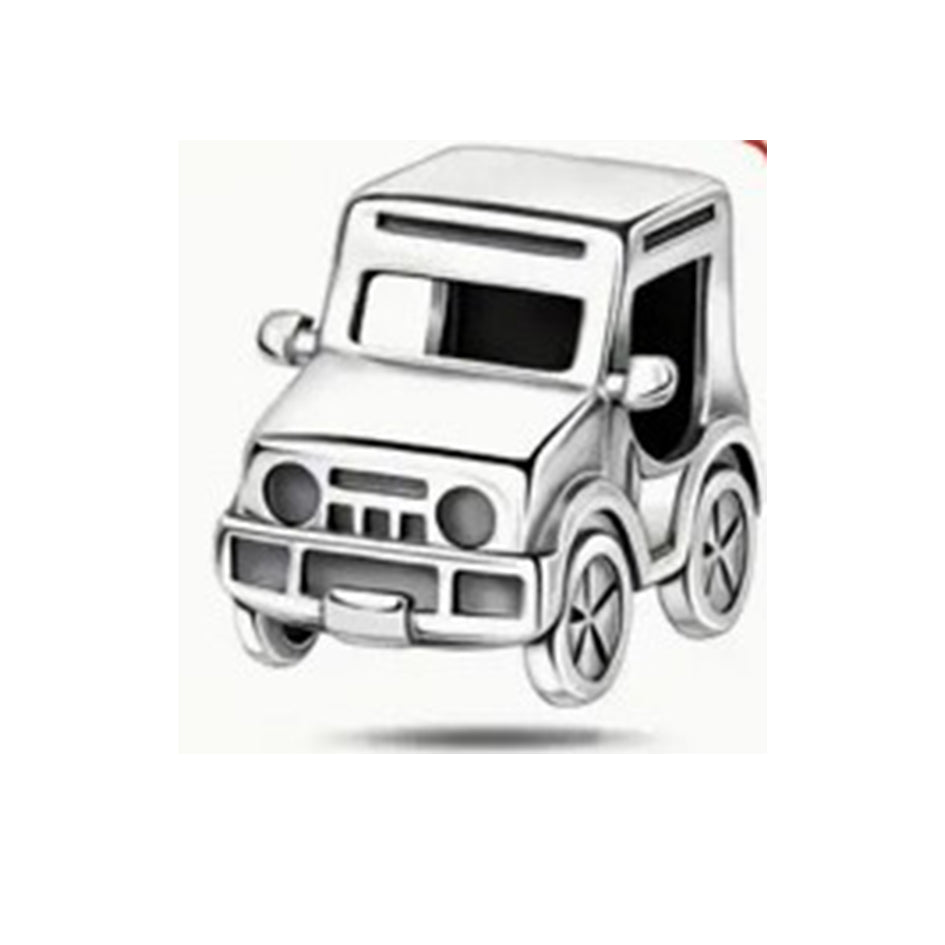 925 Sterling Silver Cute Car Charm