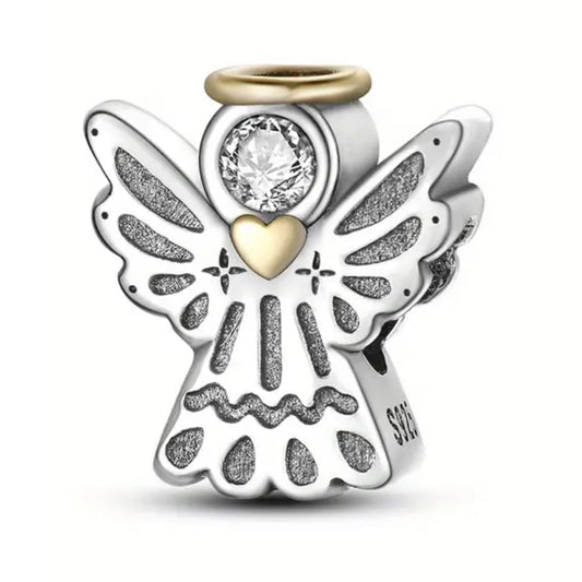 925 Sterling Silver Guardian Angel Charm
