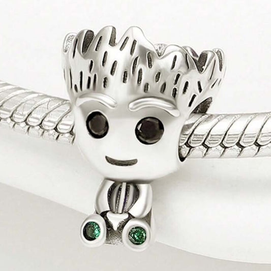 925 Sterling Silver Marvel Groot Charm
