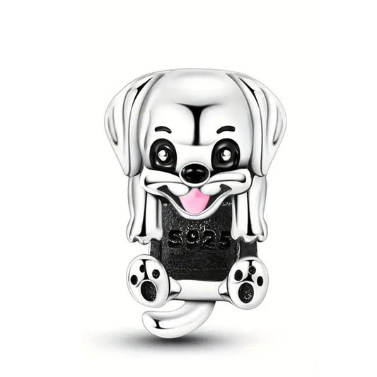 925 Sterling Silver Puppy Charm