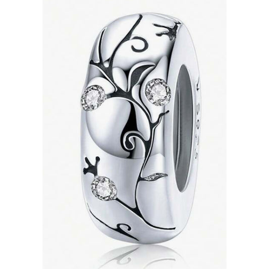 925 Sterling Silver Stopper with Vintage Pattern