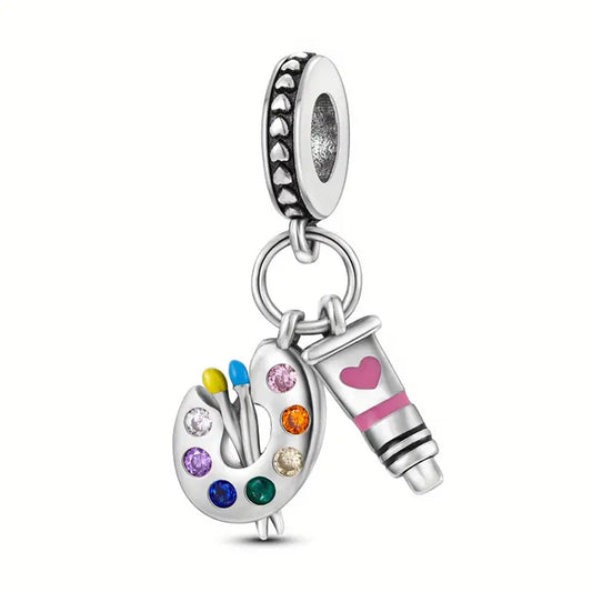 Colourful Paint Palette Charm