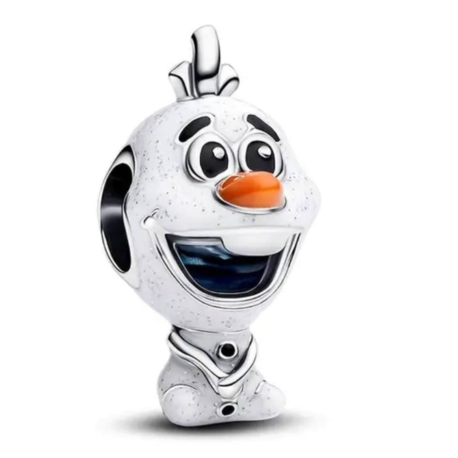 925 Sterling Silver Disney Olaf Snowman Charm