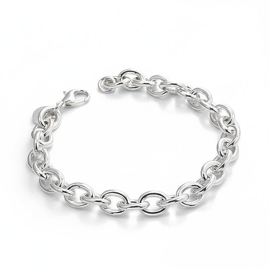 925 Sterling Silver Vintage Style Bracelet 20cm