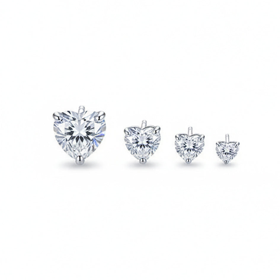 925 Sterling Silver Stud Earrings with Cubic Zirconia’s