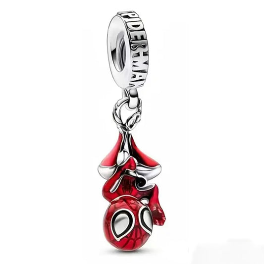 925 Sterling Silver Disney Hanging Spider-Man Charm