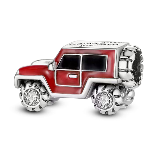 Red SUV Adventure Journey Charm