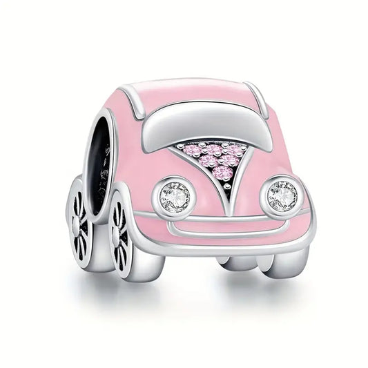 Pink Car with Cubic Zirconias