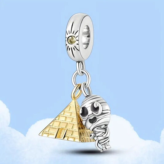 Pyramid & Mummy Egypt Vacation Charm